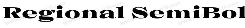 Regional SemiBold Expanded字体转换